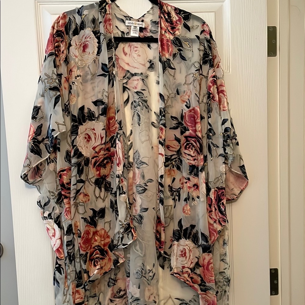 Floral Sheer Kimono